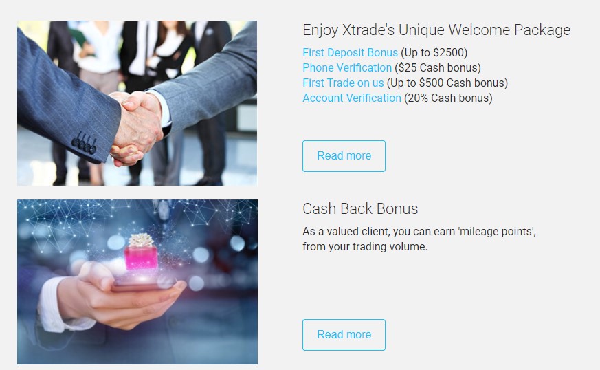 XTrade bonus