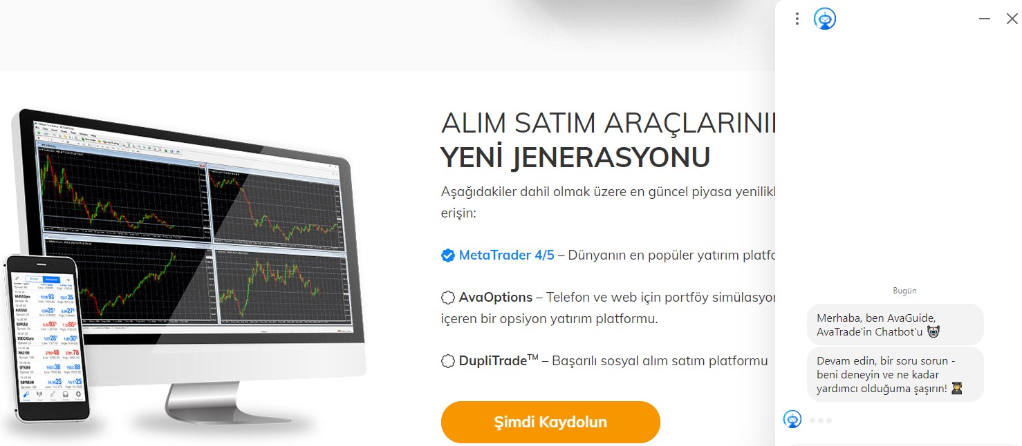 AvaTrade canlı yardım