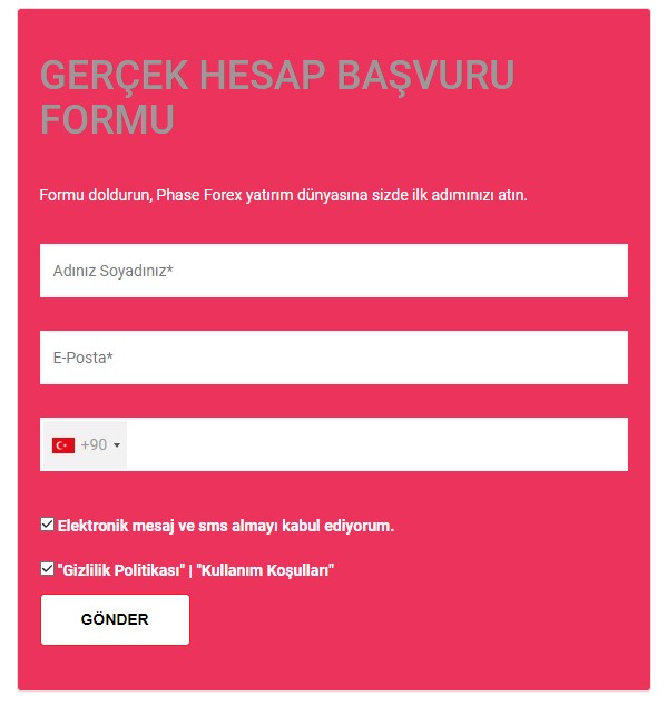 Phase Forex gerçek hesap