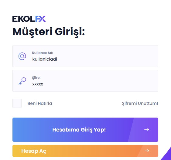 EkolFx giriş